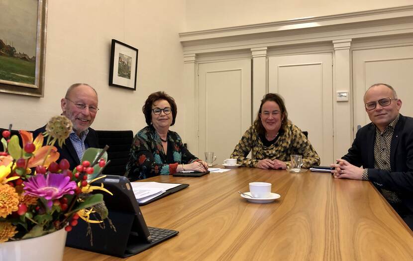 Pieter de Kroon, Annet van der Hoek, Ellen van Selm en Anko Postma